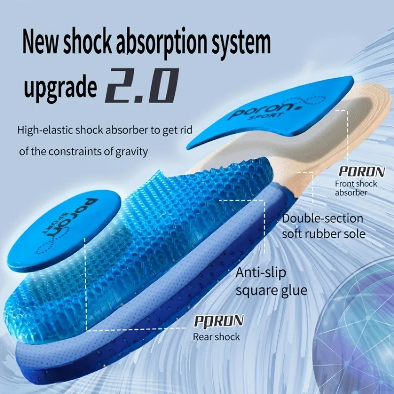 

Sports Shoe Pads Elastic Running Basketball Orthopedic Insoles Arch Foot Support Shoe Cushion Insert Insole for Shoes Men Women