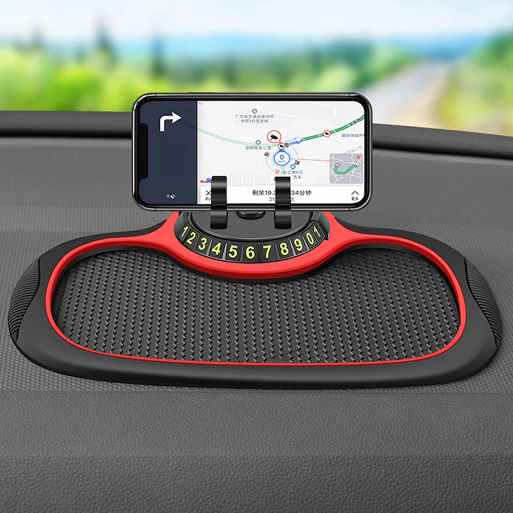 Multi-Functional Car Anti-Slip Mat Phone Mount 360°rotating swan bracket Non-Slip Sticky Anti Slide Dash Phone Mount Car Pad Mat