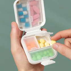 1pc Double Layer Japanese Style Portable Pill Box with Multi-grid and Double Seal - Convenient and Secure Medication Storage