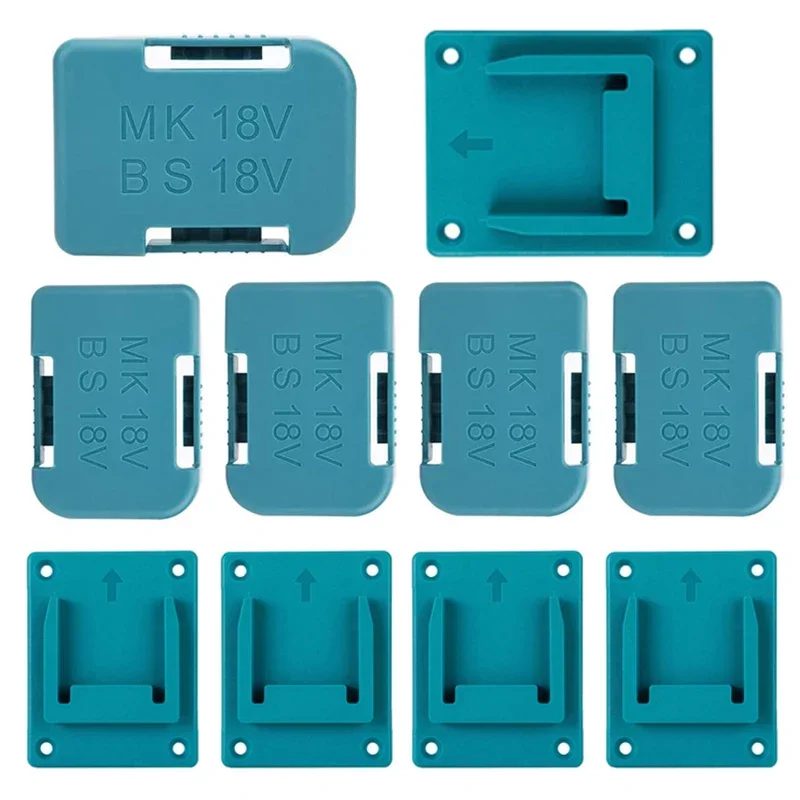 

5 PCS for Makita/Bosch 18V Battery Mounts Shelf Rack Battery Storage Mount Stand Holder Battery Protection Cover Fixing Devices