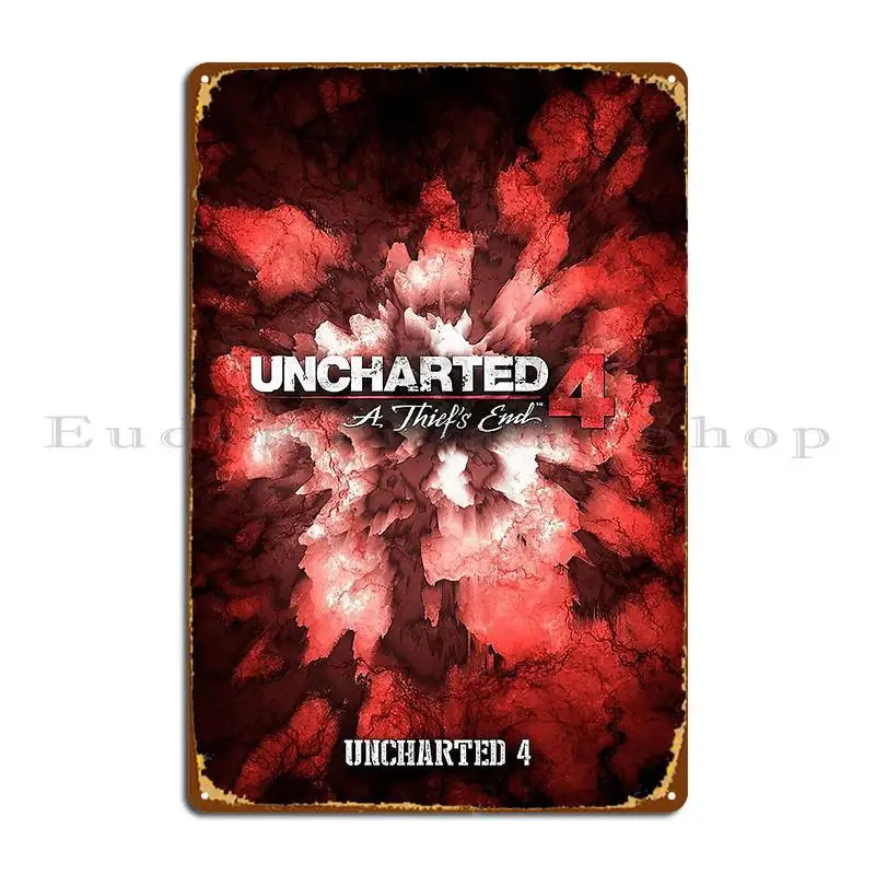 Uncharted Metal Sign Living Room Wall Decor Personalized Garage Wall Decor Tin Sign Poster