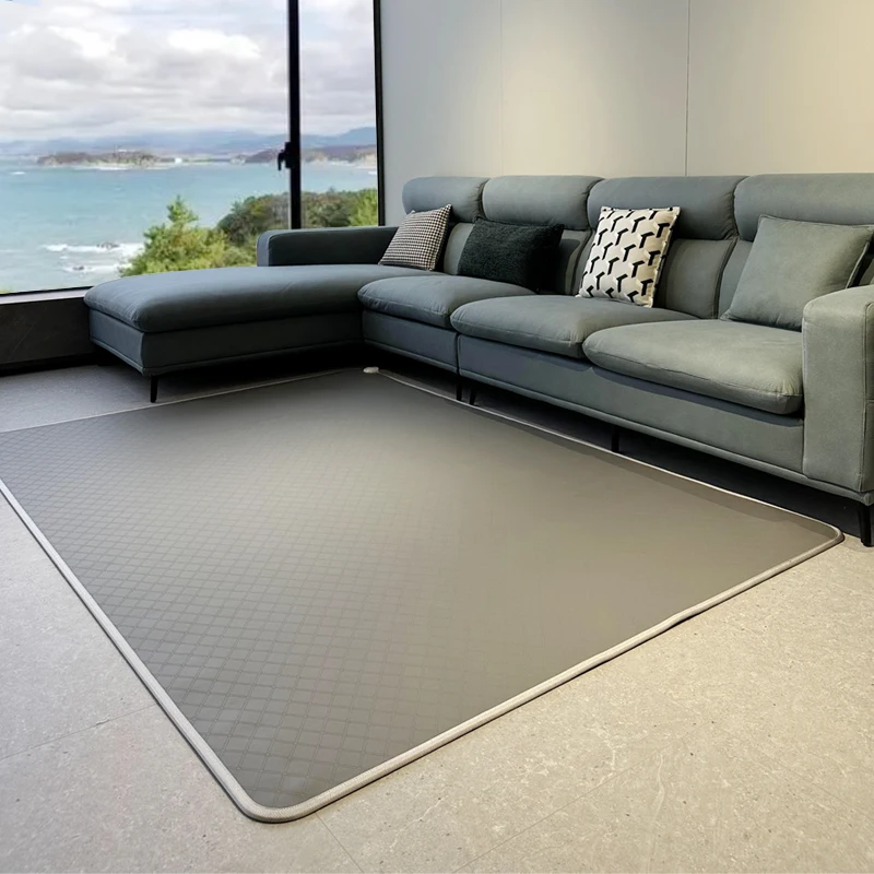 

Graphene floor heating mat skin-friendly leather pattern living room bedroom home office electric heating carpet yoga mat