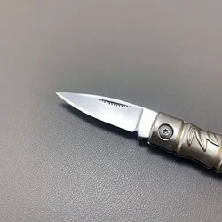 Cuchillo plegable mini acero inoxidable mango aleación zinc