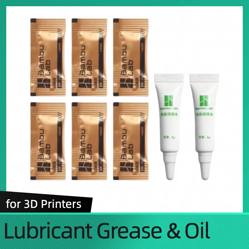 For BambuLab Lubricant set for Bambu A1 Series 3D Printer Lubricant Grease 6pcs and Lubricant Oil 2pcs Brand Original Lubricant