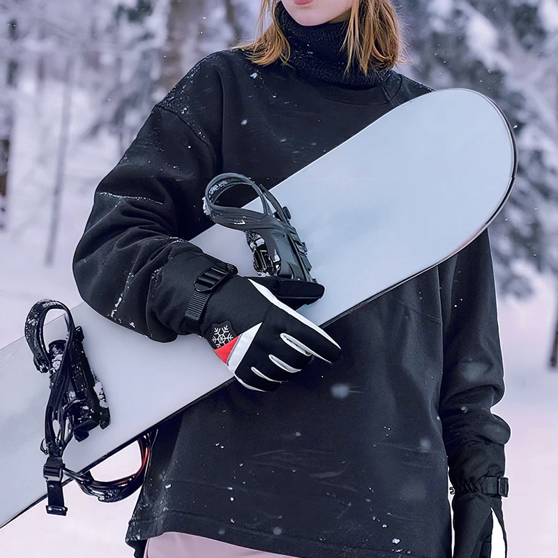 Nuovi guanti da sci antivento per uomo e donna Guanti da snowboard caldi e spessi per esterni Motociclismo Sport Ciclismo Autunno Inverno
