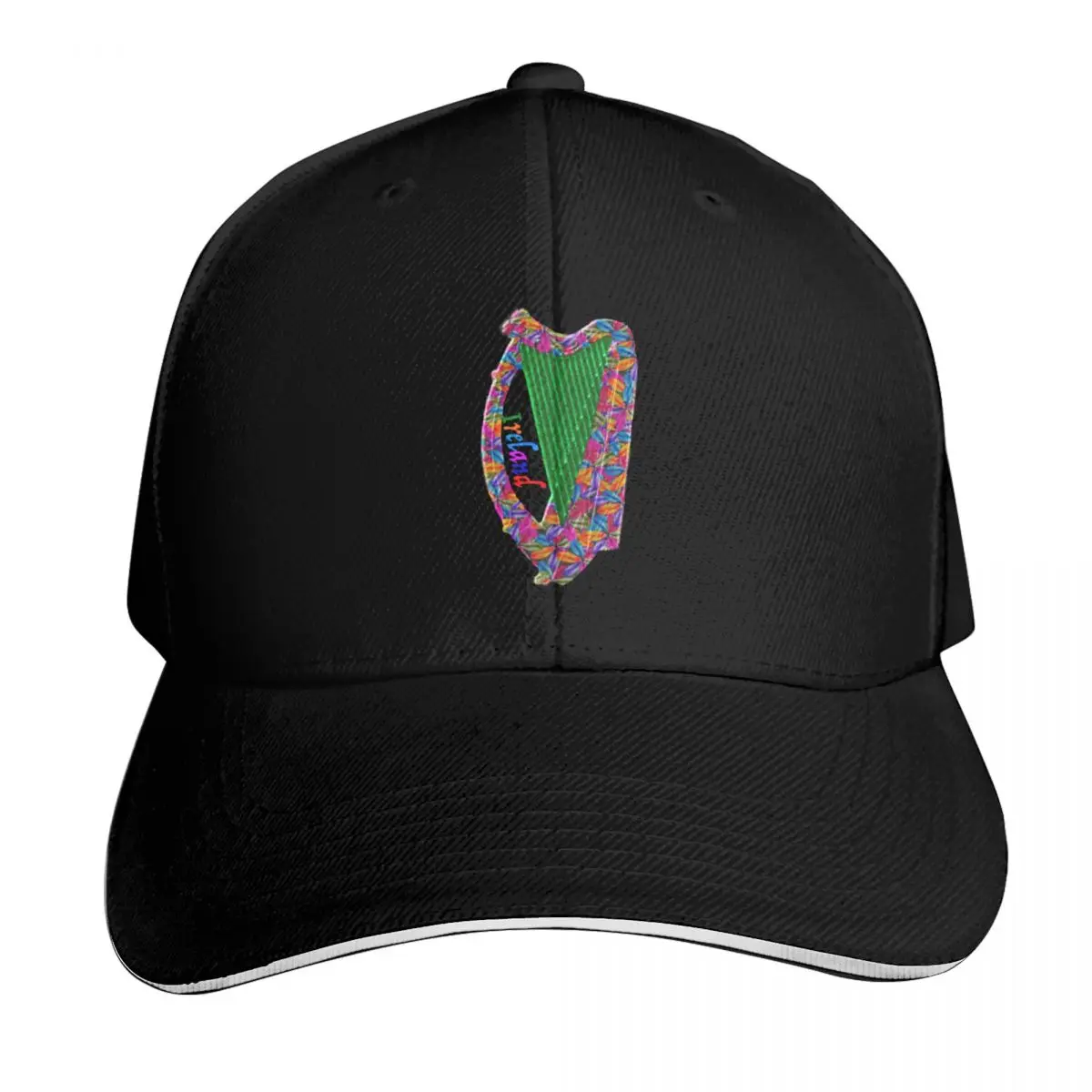 

Colorful Ireland Floral Harp Baseball Cap western Hat Hat Baseball Cap Fashion Beach winter hats for men Woman Men's