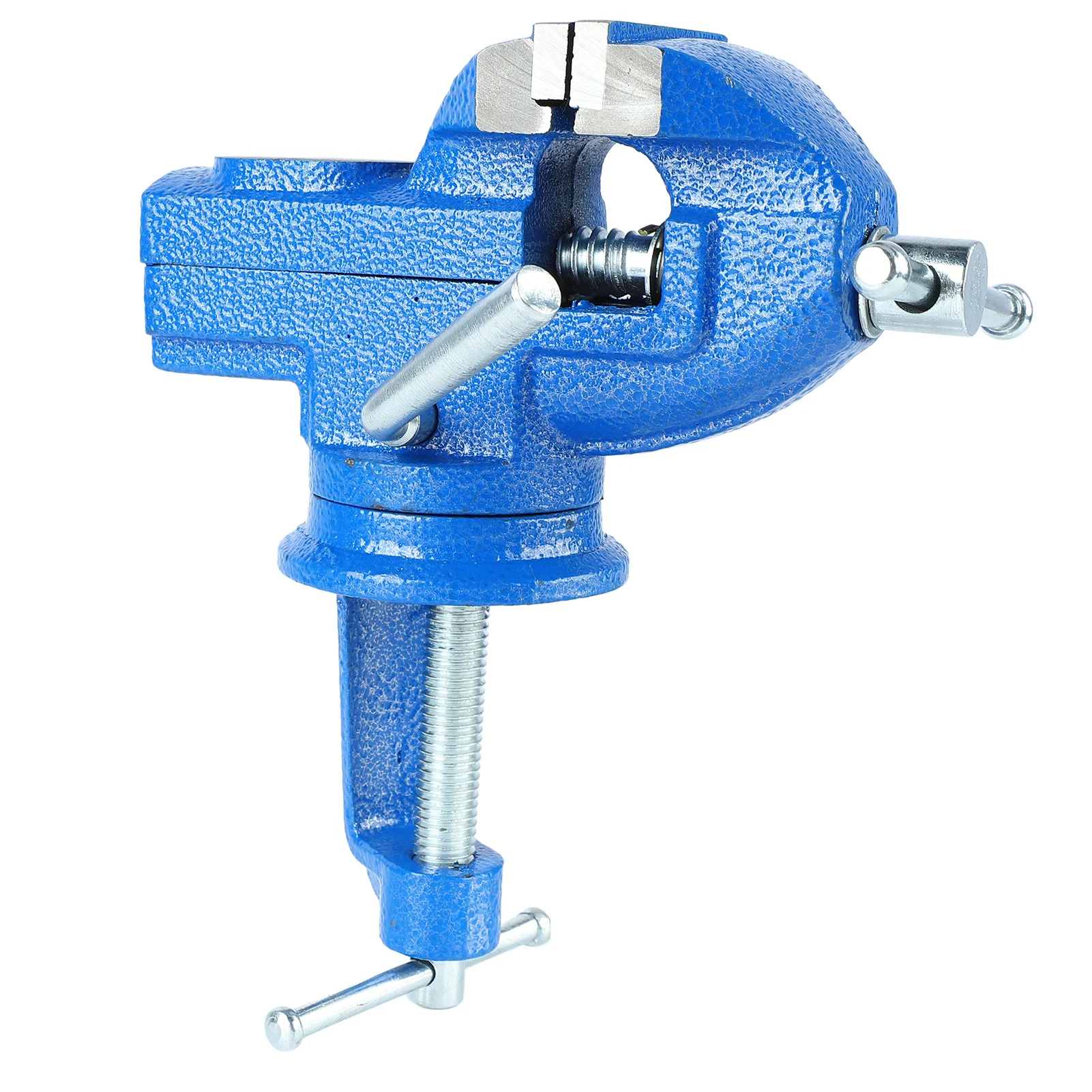 Bench Vise Heavy Duty 50mm Jaw High Hardness 360 Degree Rotation Universal Table Vise Clamp Cast Steel