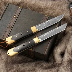 Kitchen Butcher Meat Cleaver Stainless Steel Boning Knives Forging Chef Slicing Knife Meat Teardrop Blade Patterned Kitchen Tool