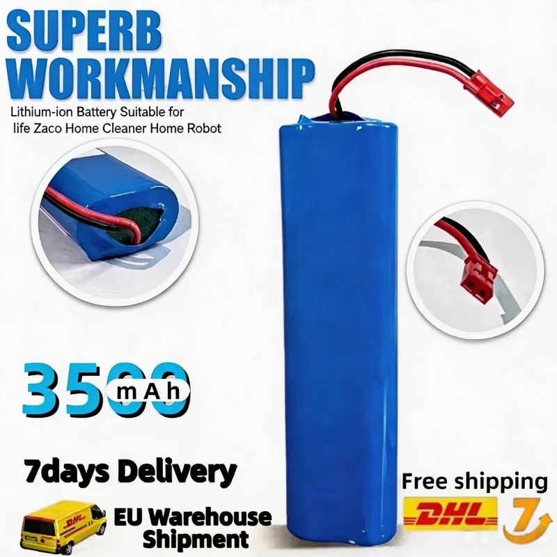 Hochleistungs-14,4V-3500mAh-18650-Lithium-Akku PX-B010, stabile Stromversorgung, langlebige Ersatzteile, voll kompatibel mit ILIFE V3s Pro, V5s Pro, V8s, V8 Plus, V80 Max, V80 Pro, V3s Max Smart