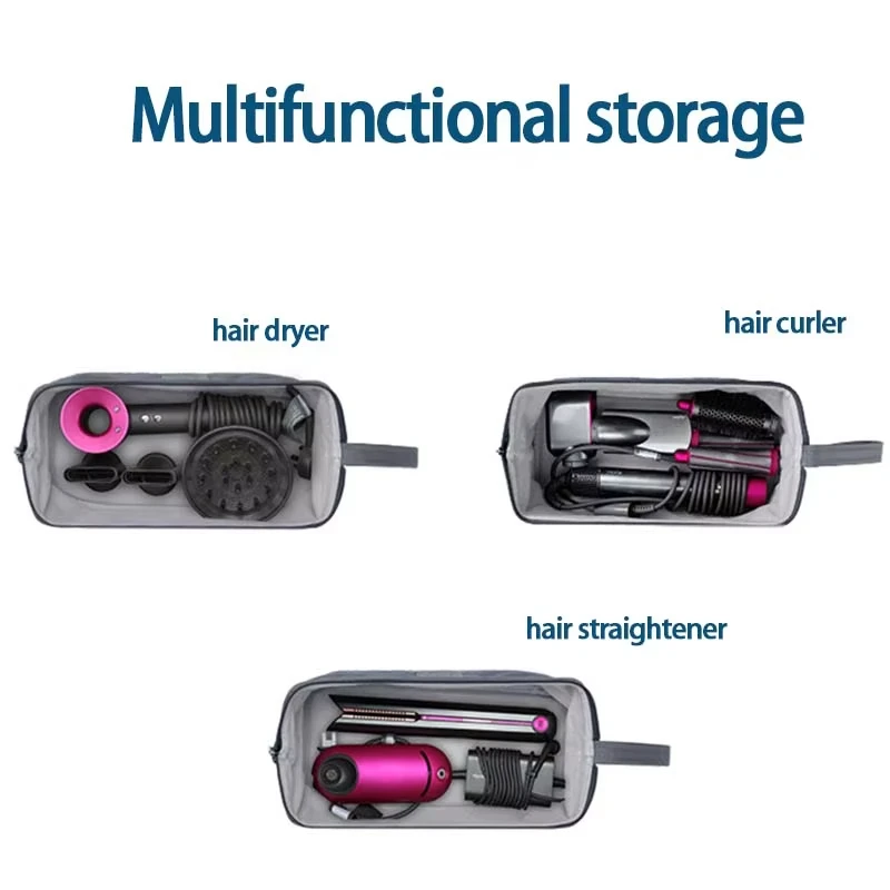 Portable Travel Hair Dryer Storage Bag For Dyson Supersonic Dustproof Organizer Case Large Capacity Curling Iron Storage Bag view 5