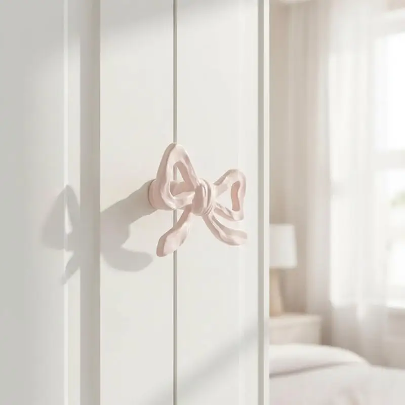 Bow Cabinet Handle for Furniture Dresser Closet 12 Pack  Door Pulls for Cupboard Drawers Renovation DIY