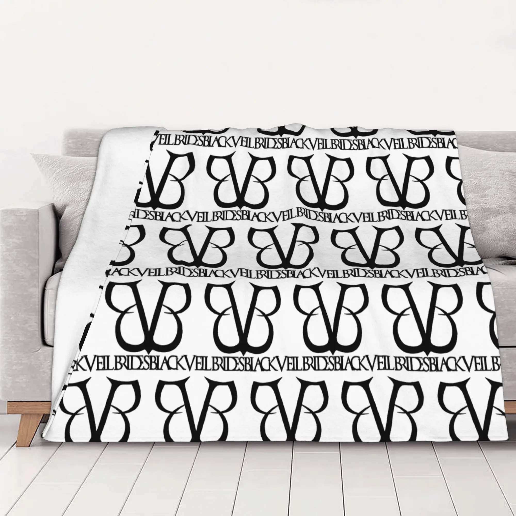 1PC home Cutecore Classic B-Black veil brides Blanket Super Cosy Plush Home Living Room Sofa halloween