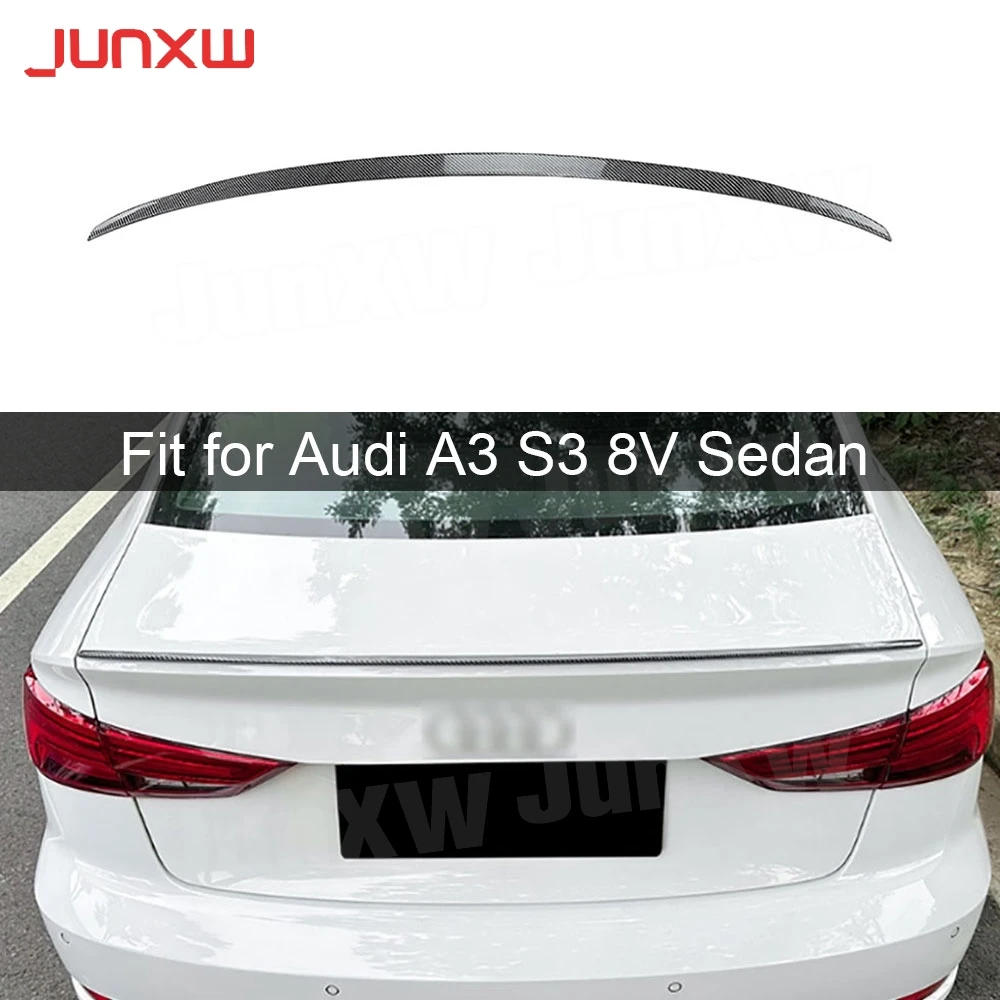 

for Audi A3 S3 8V Sedan 2014-2020 ABS Rear Trunk Lip Spoiler Car Rear Boot Spoiler Body Kits Car Accessories