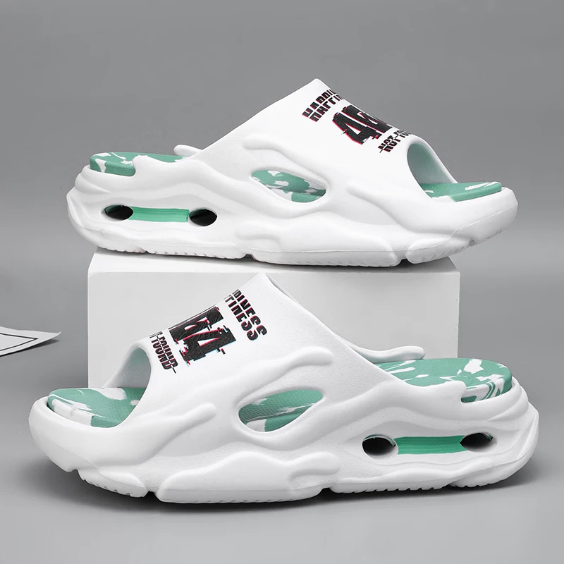 

Summer Men Slippers Unisex Beach Sandals EVA Non Slip Woman Platform Shoes Soft Orginal Indoor Slides Comfortable High Quality