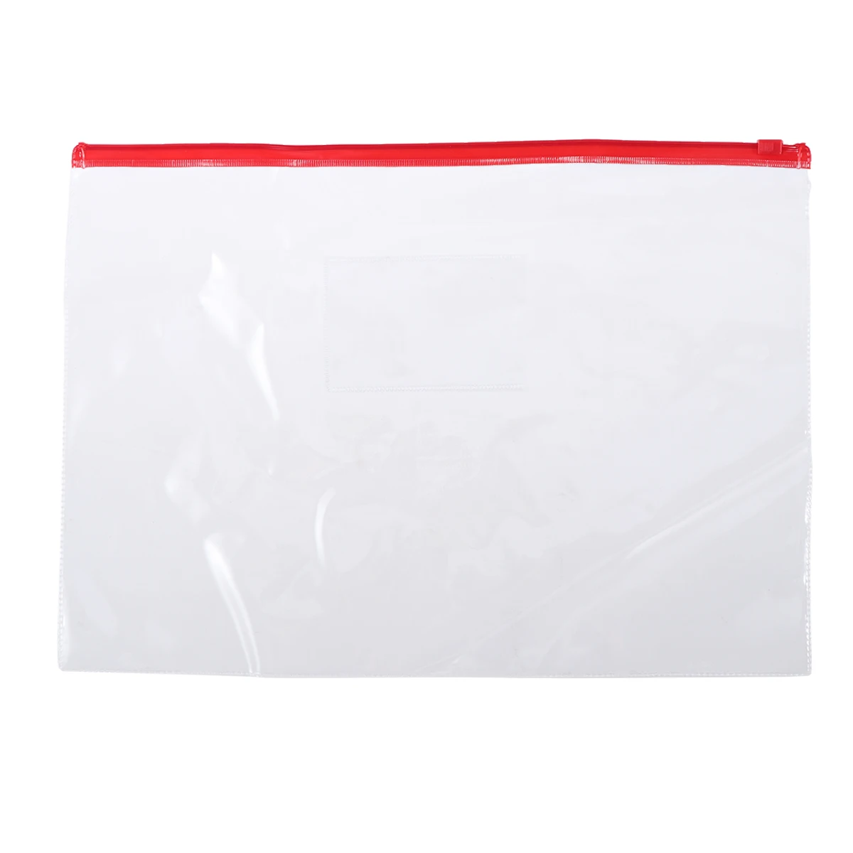 

12Pcs A4 File Pockets PVC Plastic Zipper File Bags Documents Organizer Pouch 33x24cm (Red Yellow Blue Green)