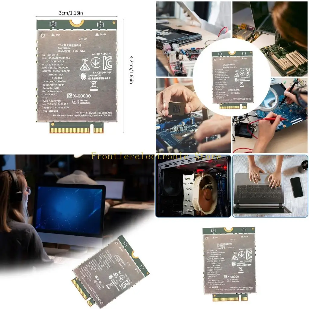 

G8DB EXM-G1A DW5826E 4G LTE Module 1.28GHz LTE Wireless Card Fast Speed