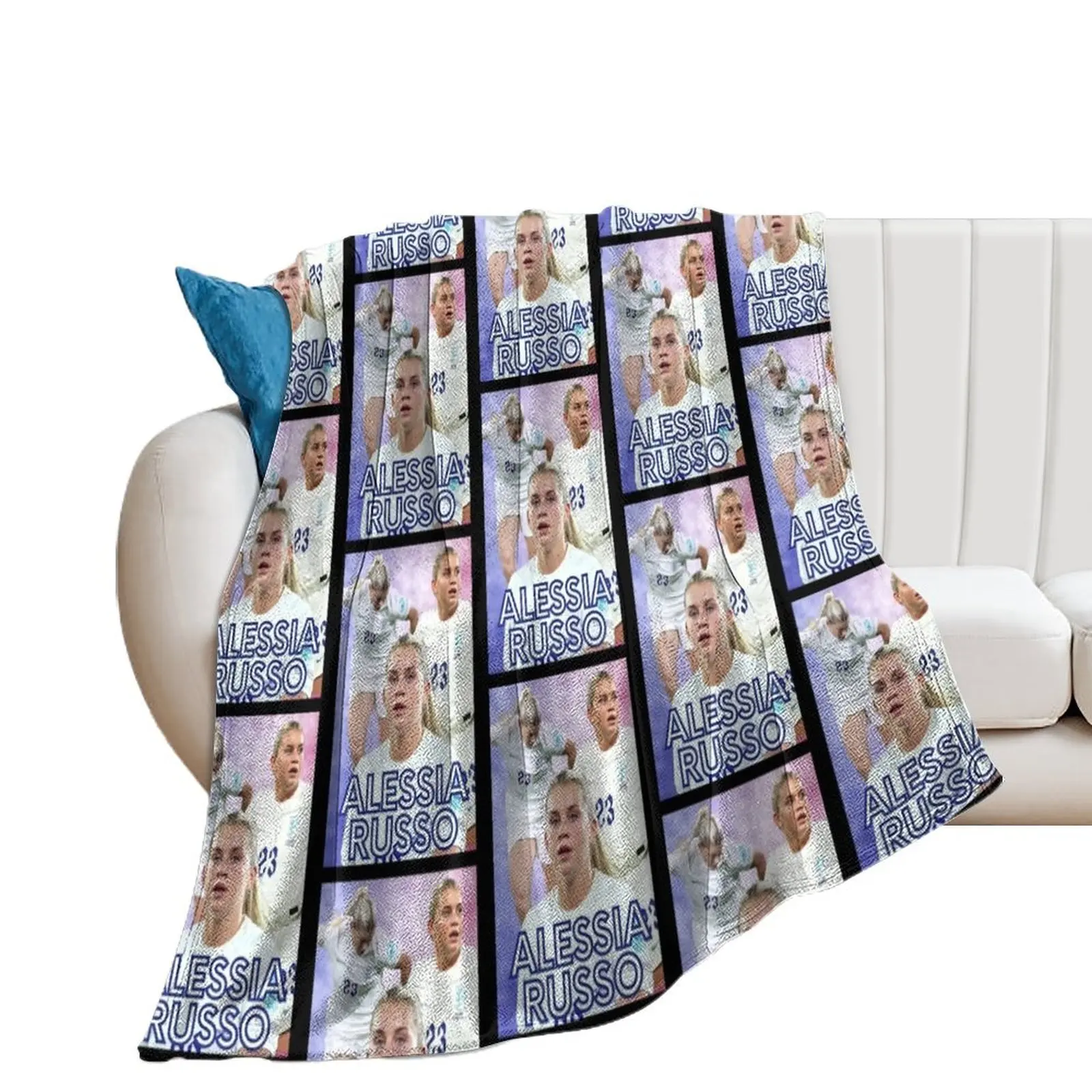 Alessia Russo number 23 England football Home Throw Blanket Summer Plaid on the sofa Blankets