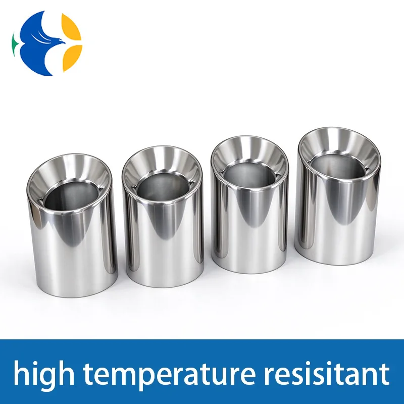 4pcs Fit for M2 F87 M3 F80 M4 F82 F83 Exhaust Modified Suitable Cars Carbon Fiber Tail Muffler silver Pipe Tip inlet：70mm