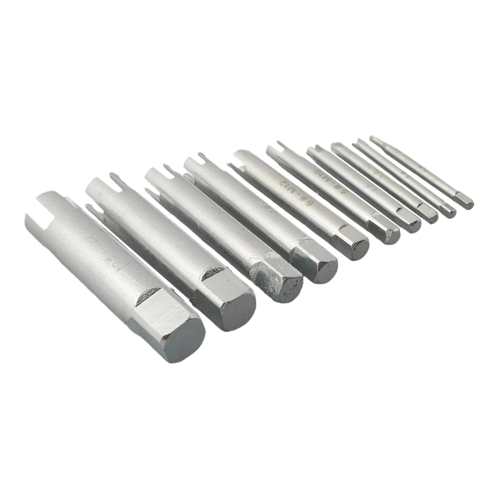 10pcs-M22 Remove Stripped Damaged Bolt Screw Tap Extractor Guide Set Broken Screw Tap Remover Tool Drill Bit Power Tool