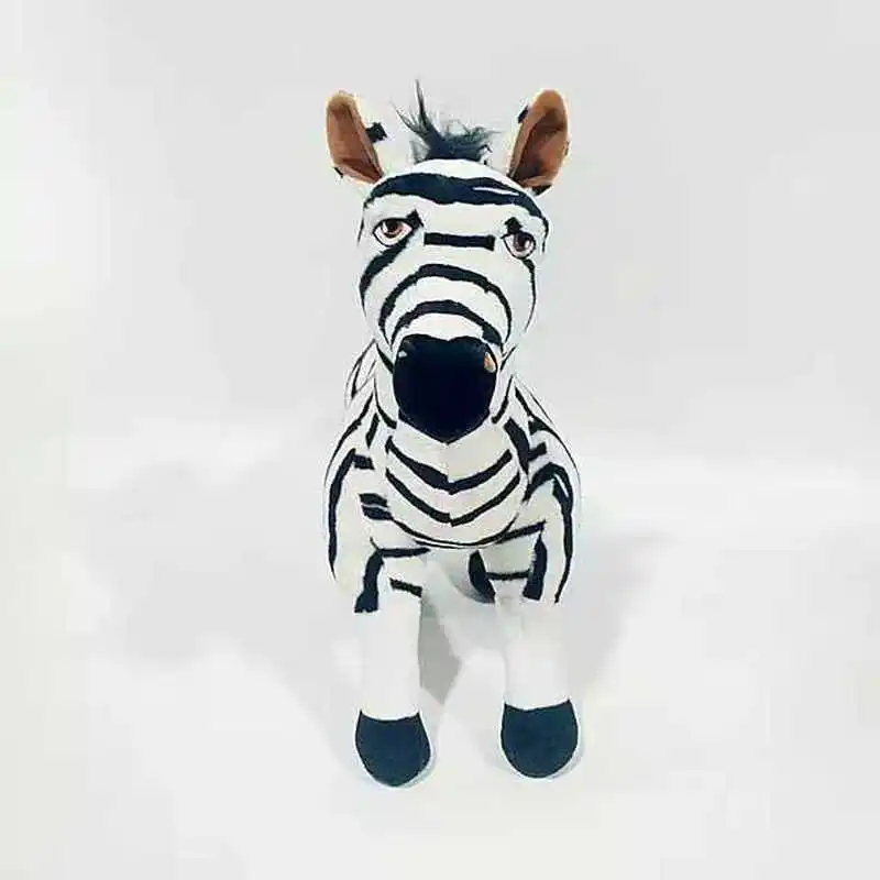 Real Life Standing Zebra Stuffed Animal Plush Toy Simulation Zebra Doll Photography Props Christmas Birthday Gifts For Children