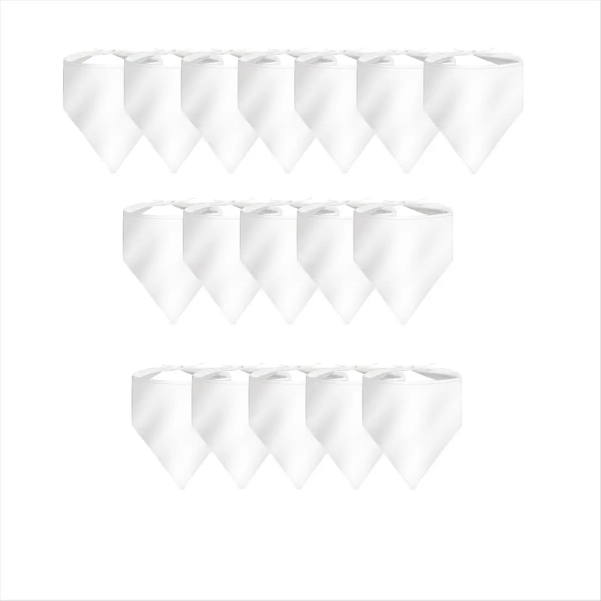 BHBL 36 PCS Sublimation Blank Dog Bandana,DIY Holiday Dog Scarf, Sublimation Triangle Bib Handkerchief Dog Tags Blanks Bulk