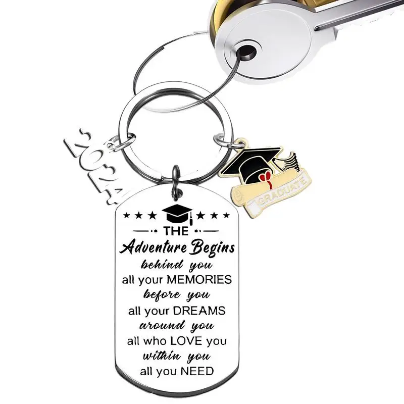 2024 Graduation Gifts Keychain Graduation Keychain Tassel Keychain Portable Women's Keyrings & Keychains For Family Friends