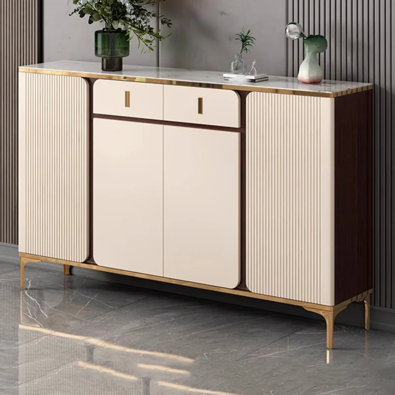 

Luxury Designer Shoe Cabinet Organizer Storage Living Room Entrance Hall Modern Shoe Shelf Slippers Muebles Entrance Furniture