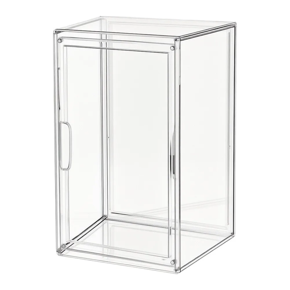 Greenhouse Display Case for Small Indoor Plants Stackable Magnetic Door 14.17 x 10.63 x 5.51 Tool Free Assembly
