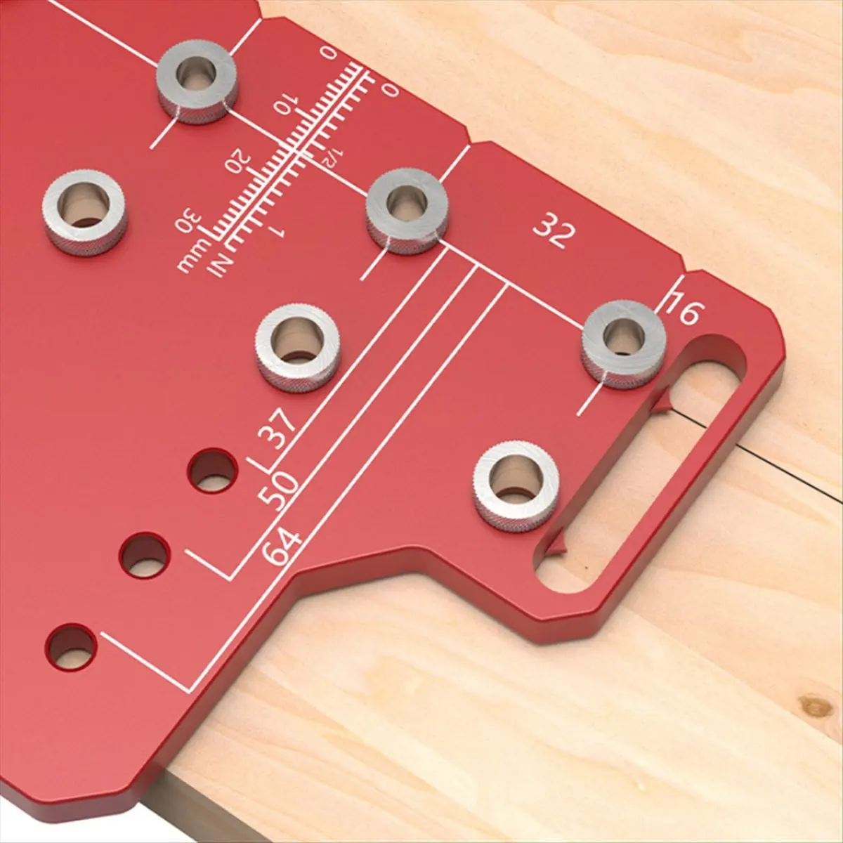 A62Z 2in1 Door Handle Shelf Pin Drilling Guide Jig Woodworking Hinge Drilling Locator Hinged Cabinet Door Hole Puncher Jig A