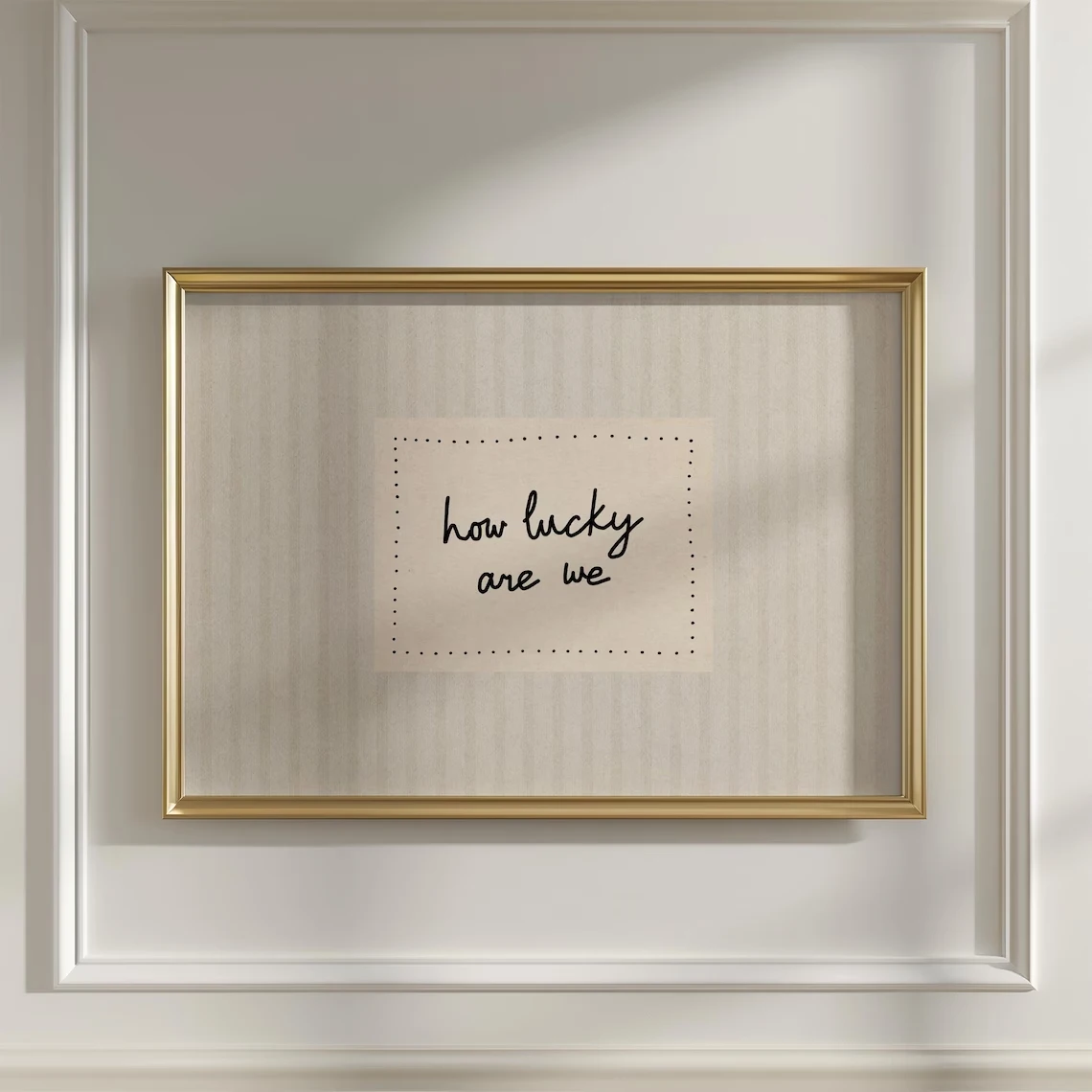 Modern,Minimalist How Lucky Are We Quotes Wall Art Print Canvas Painting Poster Picture For Living Room,bedroom Home Decor