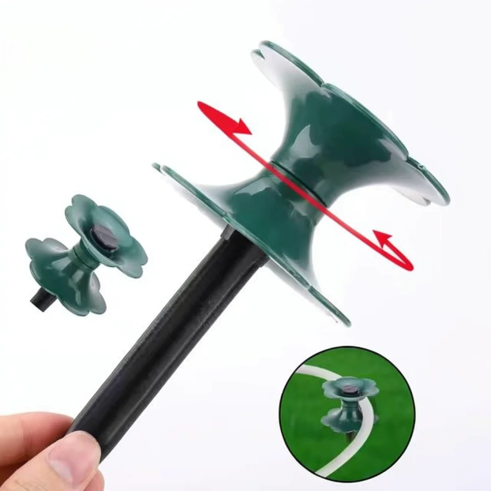 Plastic Garden Hose Guide Wheel Lawn Watering Protector Irrigation Accessory Pipe Holder For Yard Landscape