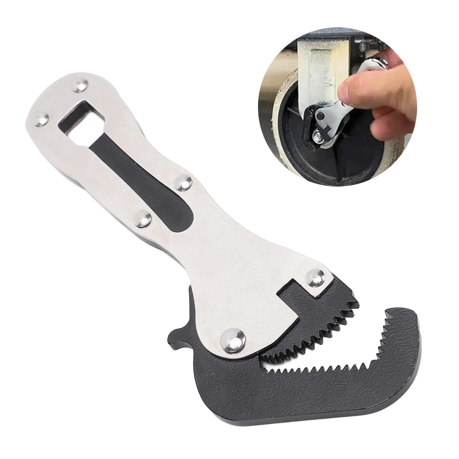 

Auto Adjusting Pipe Wrench Multifunctional Pipe Repair Wrench Cars Disassembly Tools For Auto Repair Home Maintenance