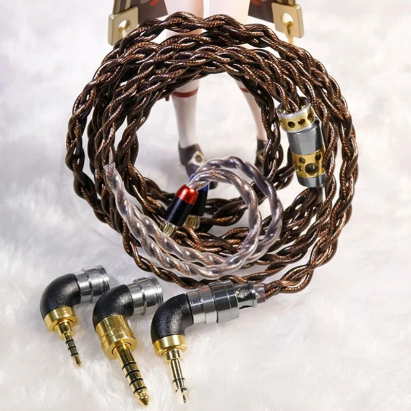 

Кабель для наушников Hakugei Saja Hi-Fi, улучшенный, из монокристаллической меди 6N Litz с хлопковой оплеткой, для самостоятельной сборки Hi-Fi гарнитур