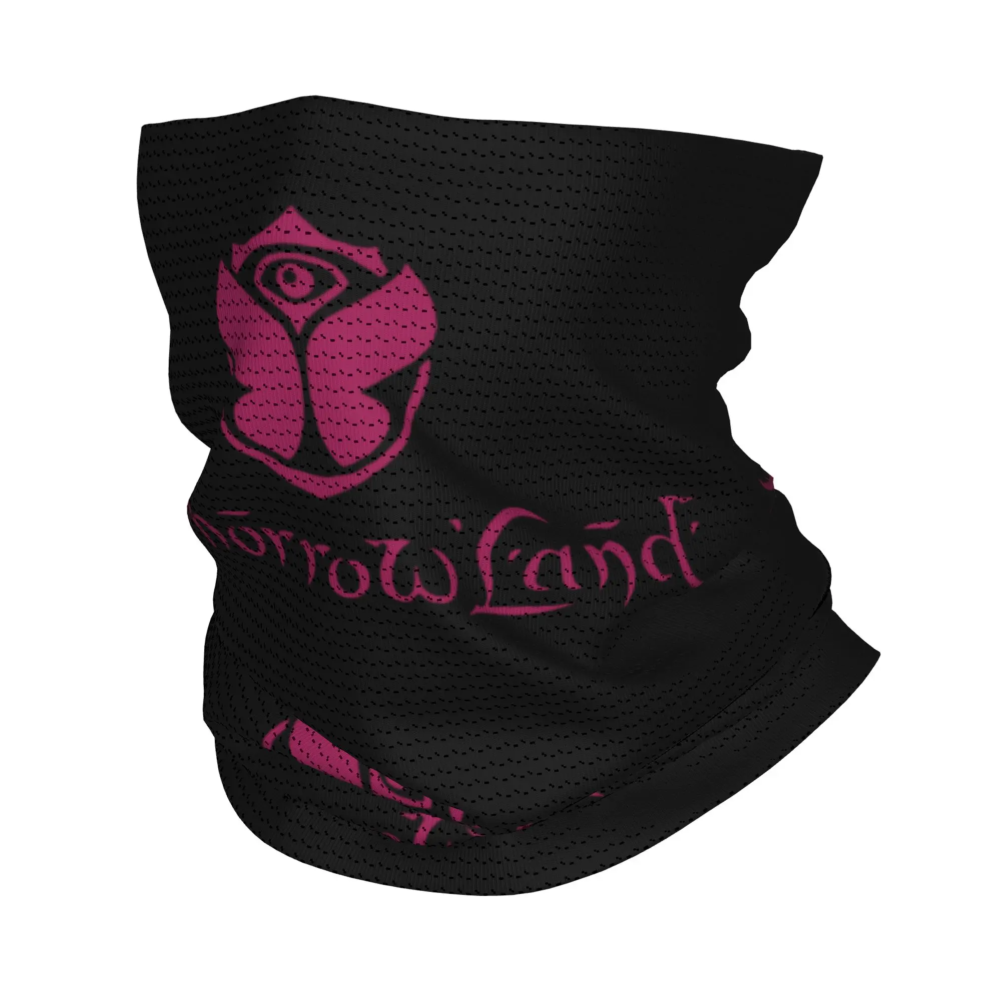 Custom Tomorrowland Neck Gaiter Women Men UV Protection Winter Belgian Electronic Dance Music Festival Bandana Scarf for Hiking