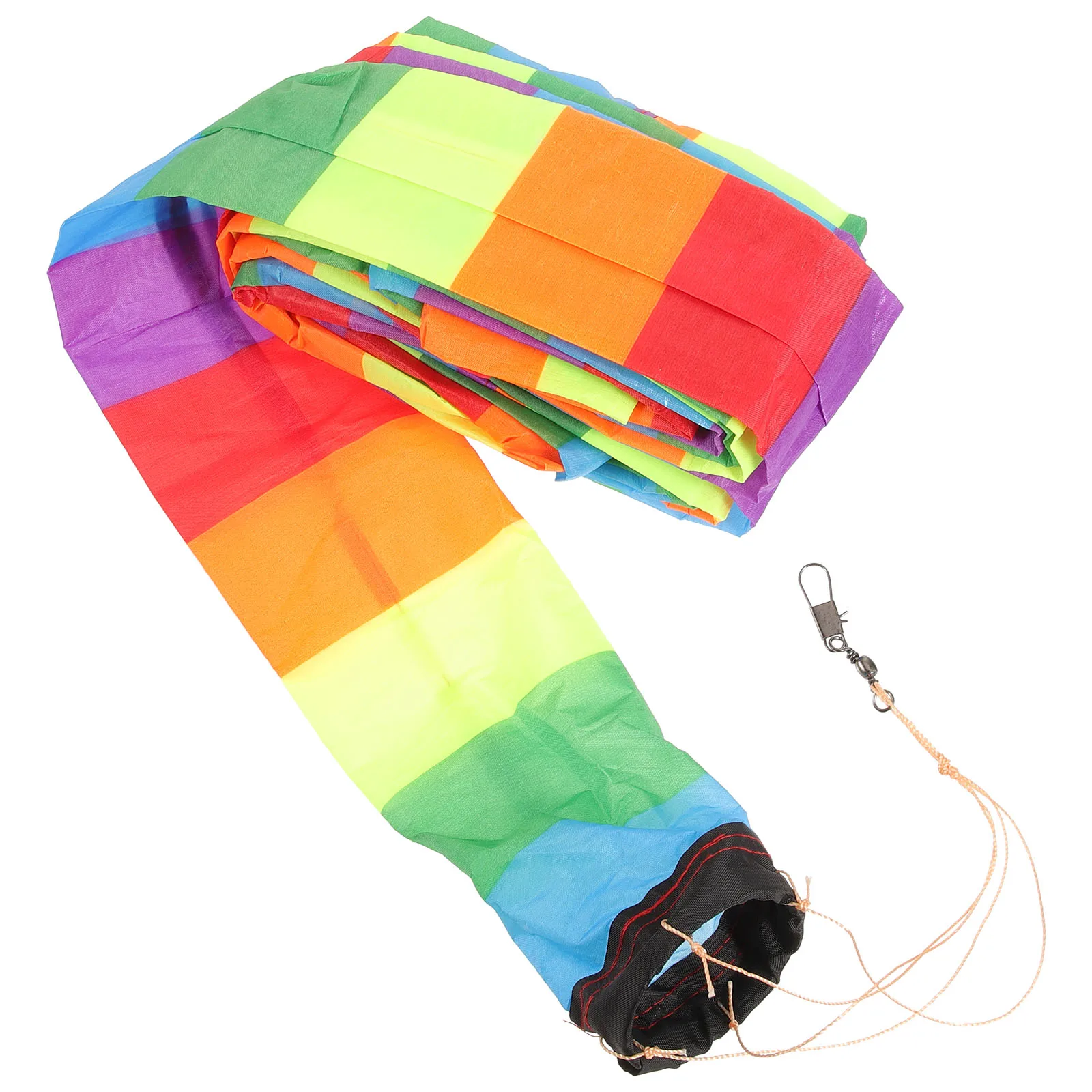 1pcs Tail Nylon Rainbow Streamer Outdoor Toys Flying Kite Attachments Ornament Kite Decor Stability Enhancement
