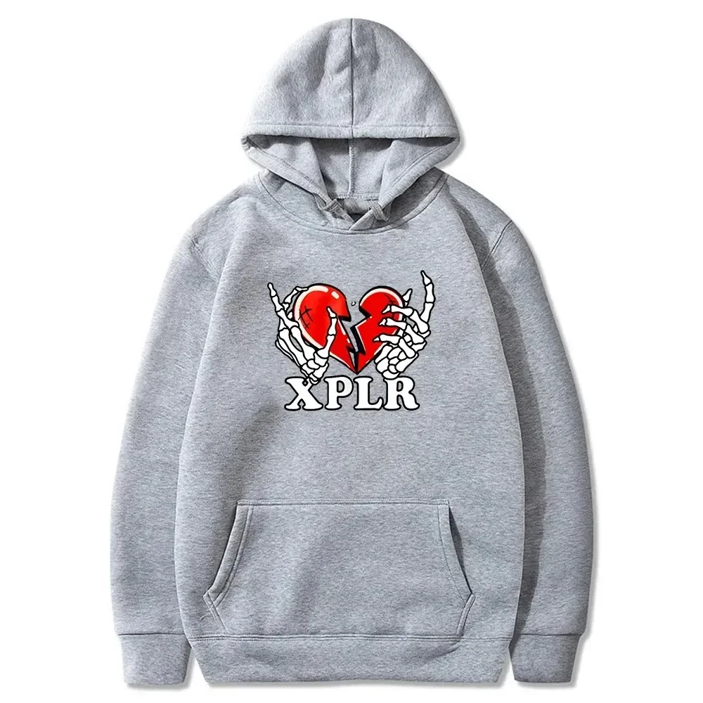 XPLR Heartbreak Hoodie Sam and Colby Merch Men Women Cotton Long Sleeve Tops Hooded Sweatshirt Fashion Winter Clothes