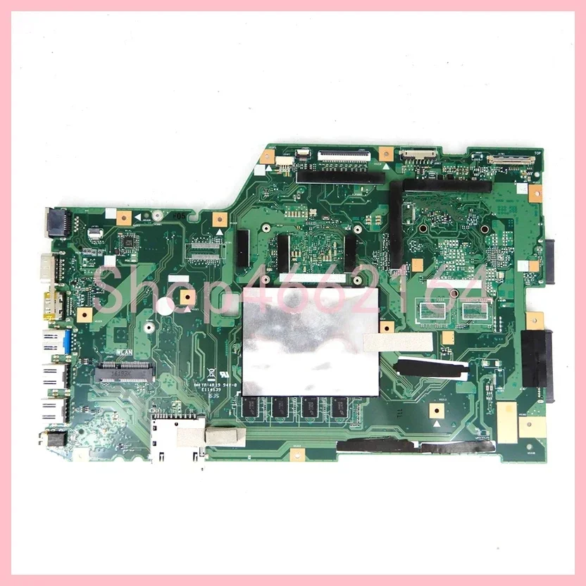 X751SA  With N3050 N3060 N3700 CPU 4G-RAM Notebook Mainboard For ASUS X751S X751SJ X751SV X751SA Laptop Motherboard