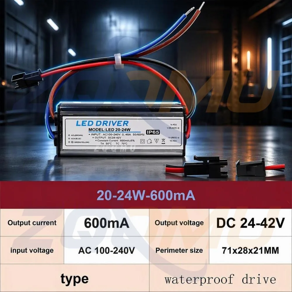 AC 85-265V LED Transformer 1-3W 3-5W 4-7W 8-12W 12-18W 18-24W 20-24W 25-36W 30-36W 300mA 600mA 900mA Power Supply Constant
