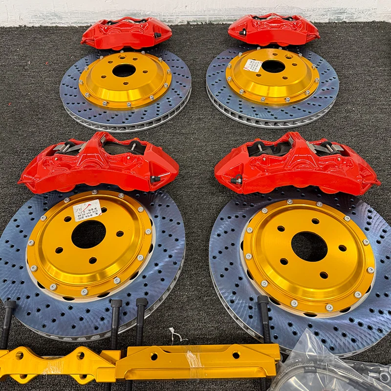 GT6 6Pot and GT4 4Pot Brake Caliper Kits, 380mm Brake Discs, High Performance Auto Brake System Refit Upgrade Components