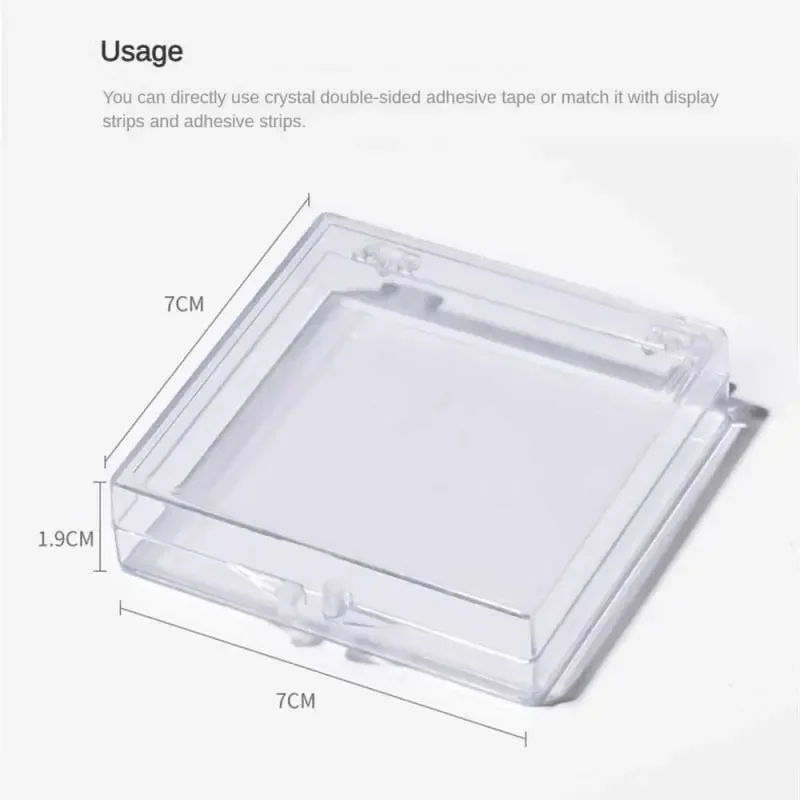 Plastic False Nail Tips Case Nail Art Display Stand Wearable Nail Organizer Fake Press On Nail Packing Box Jewelry