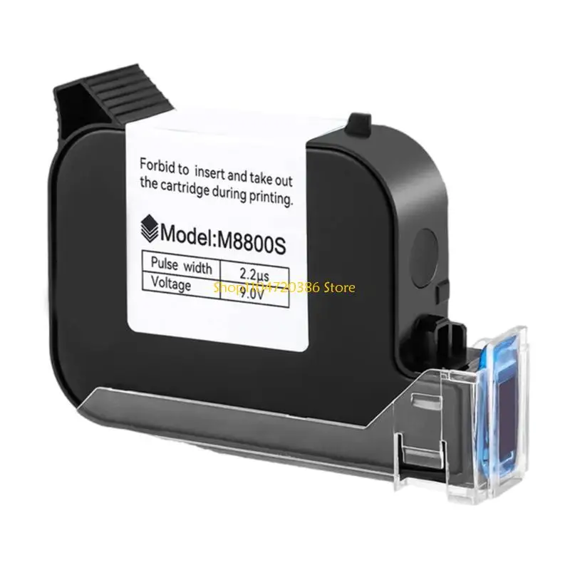 M8800S Black Ink Replacement Cartridge High Efficiency for Handheld Printers, Smooth and Bright Printing
