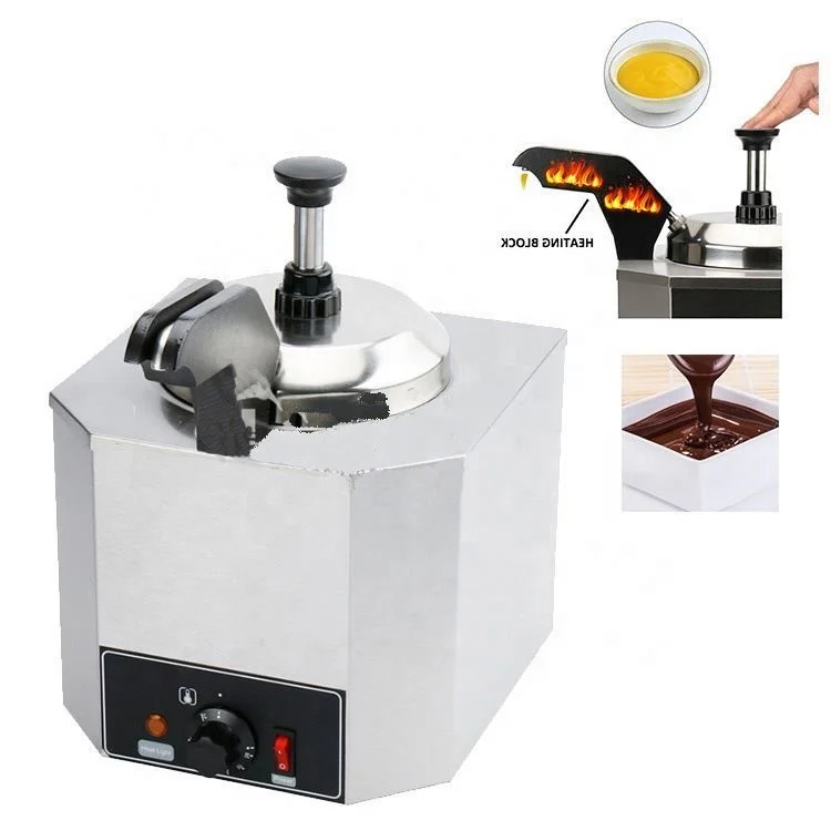 Hot Fudge Warmer Dispenser Pump Electric Commercial Nacho Cheese Warmer chocolate warmer machine