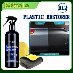 H12 Car Care Plastic Renovator coating for Auto Plastic Rubber Repair Clean RestoreGloss Black Shine Seal Brighten Retread