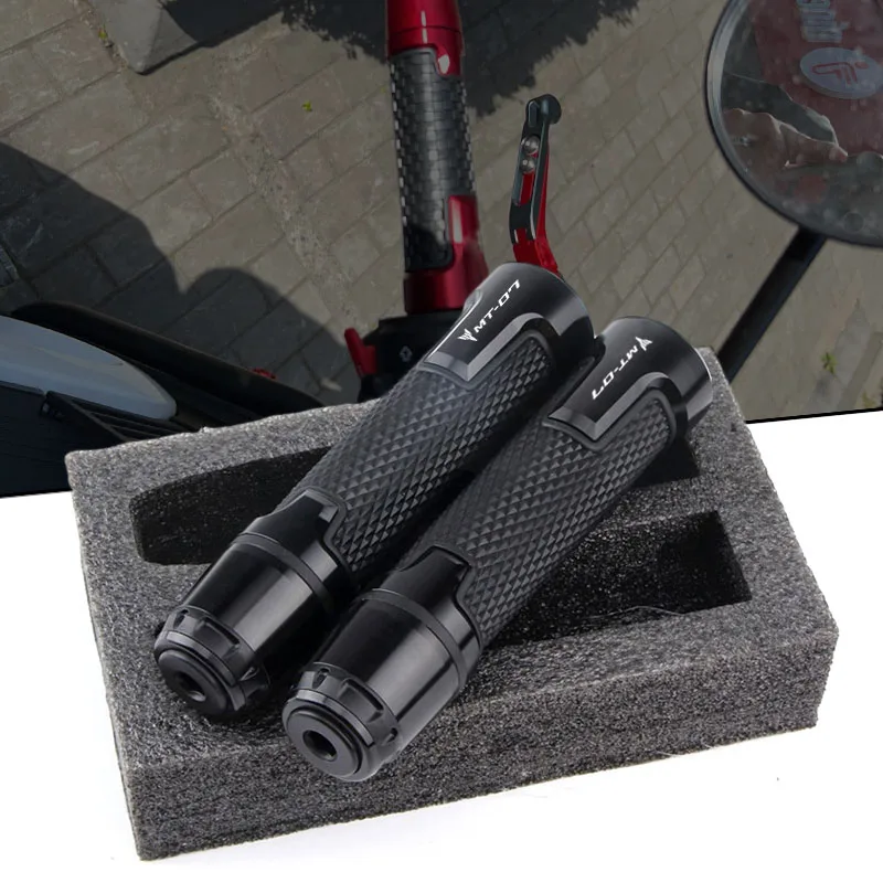 Motorcycle Accessories 7/8'' 22MM Handlebar Grips Handle Grip Handle bar Fit For MT-07 MT07 MT 07 FZ-07 2014-2019