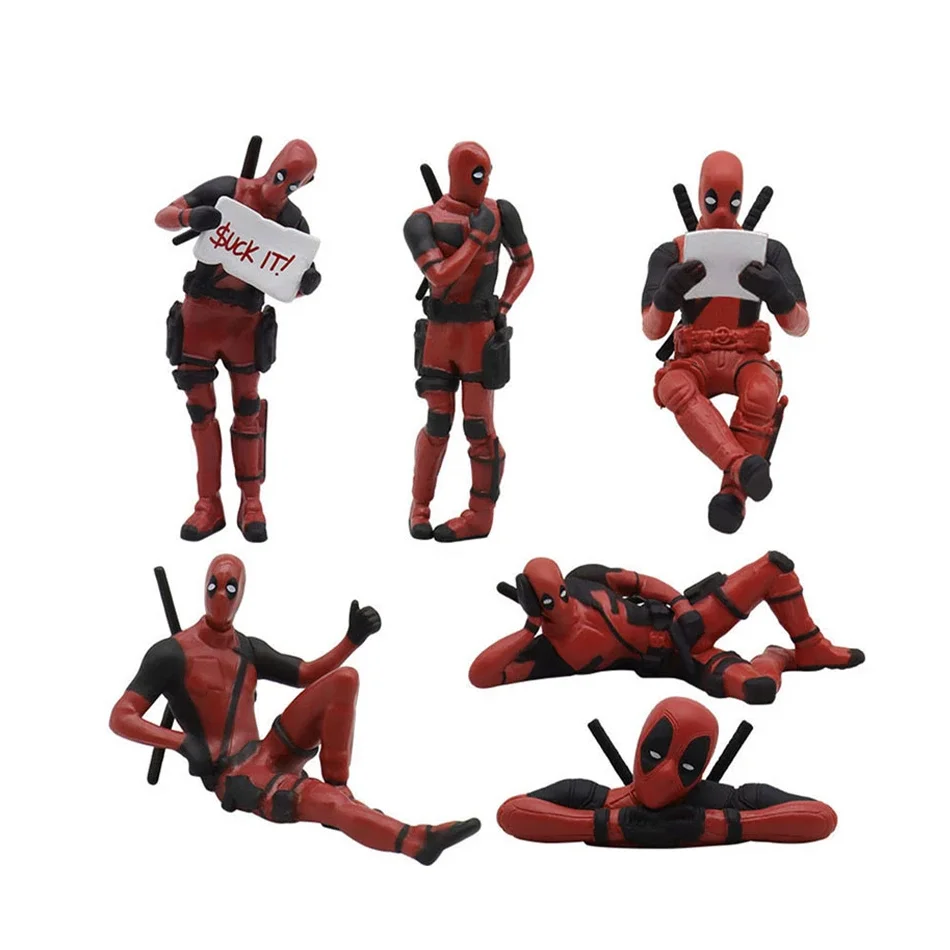 Deadpool & Wolverine FIGURE Deadpool 3 FIGURE สุดน่ารักหุ่นหนังตุ๊กตาของเล่นตุ๊กตาตกแต่งสำหรับ kado ulang tahun เด็ก