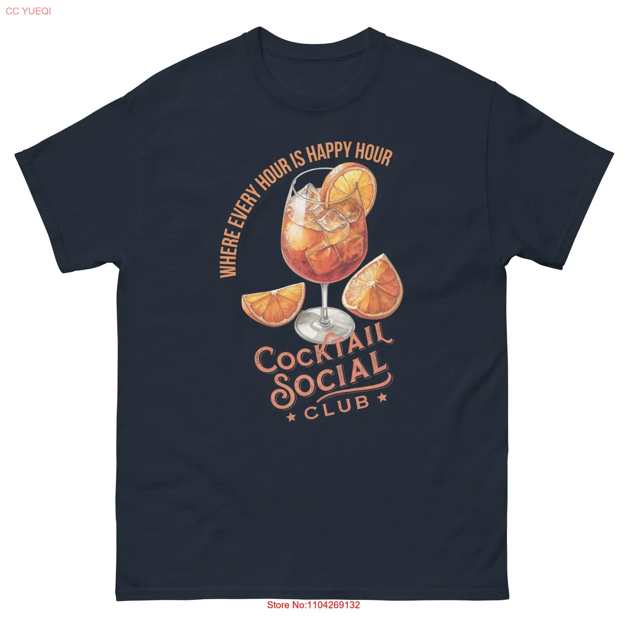 

Fun Spritz Cocktail T Shirt for Social Butterflies long or short sleeves