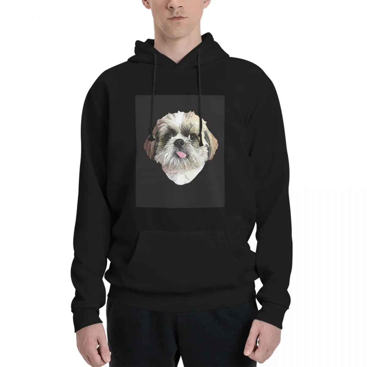 Shih Tzu Dog Hoodie Harajuku Pullover Autumn Winter Men Women Sweatshirt Long Sleeve Tops