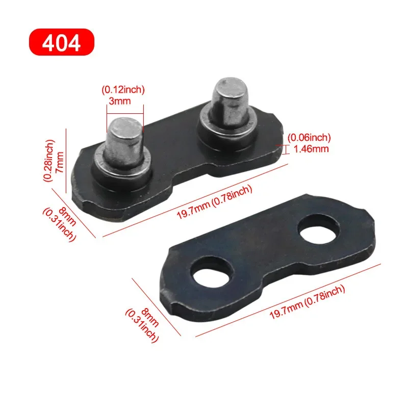 20/10/5 Pair 3/8S 3/8L .325” .404” Chainsaw Chain Connector Chain Lock Chainsaw Chain Replacement Accessories Gasoline Garden