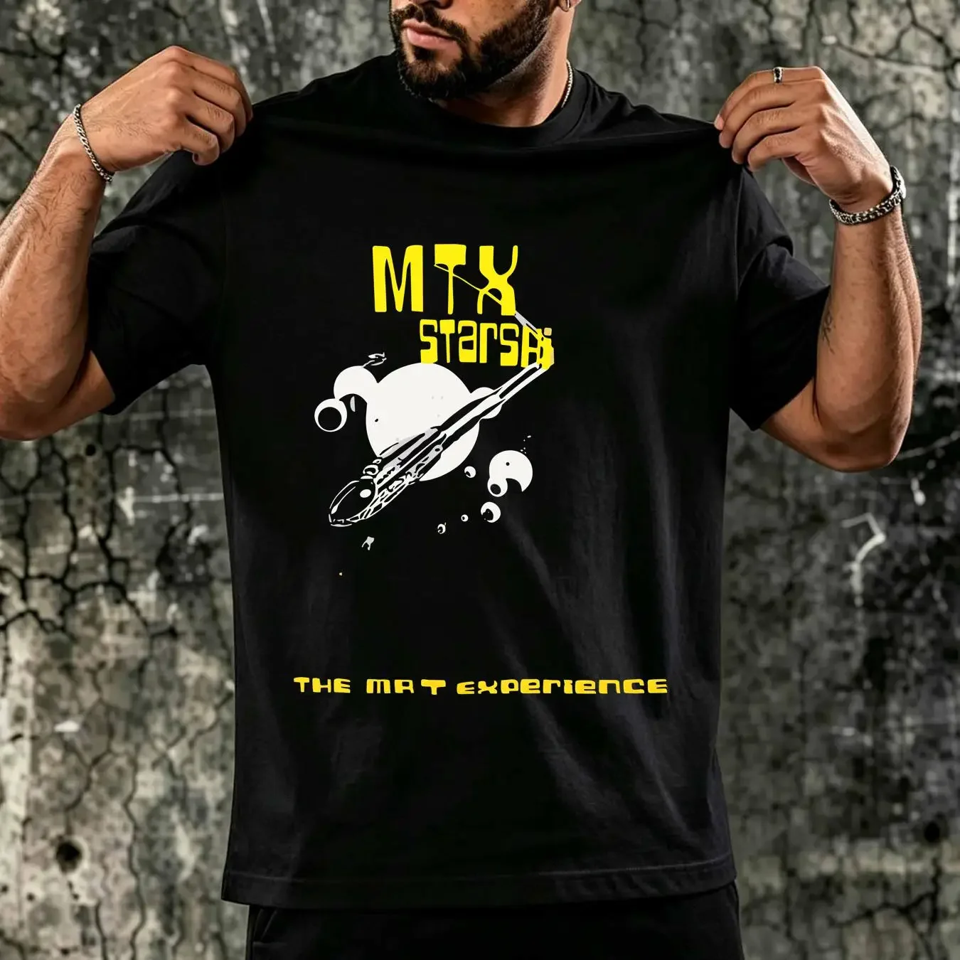 washed T Shirt Vintage 90s The mr experience MTX starship lookout records American Punk concert tour band tee size Large