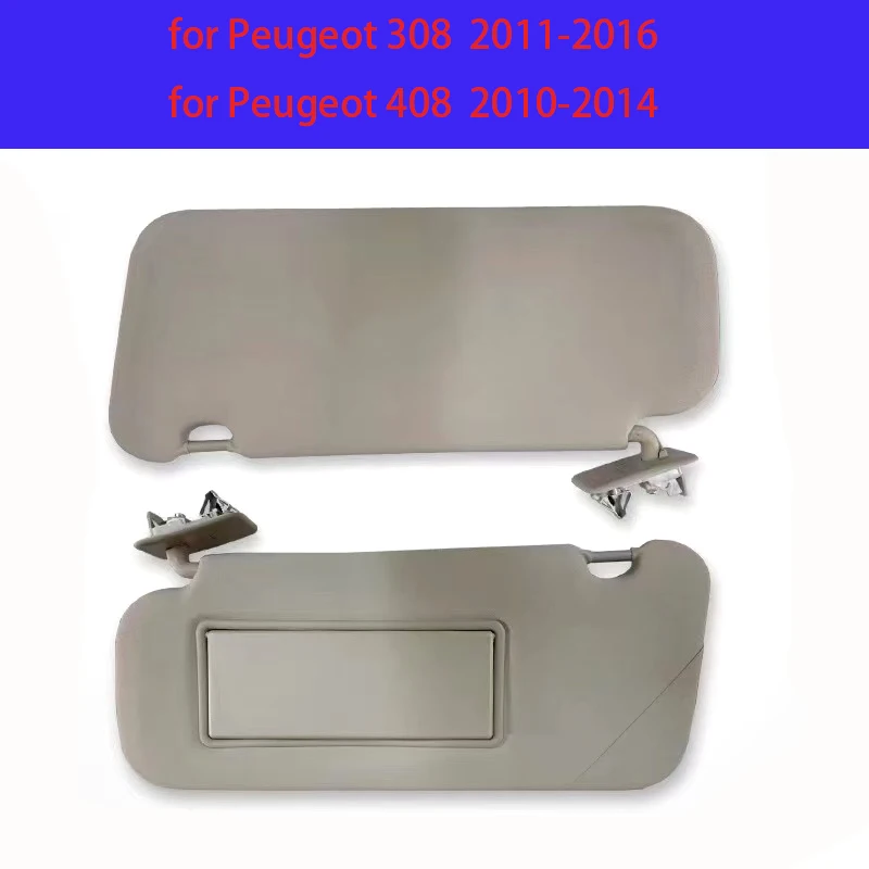 

8163EG 8163EF are applicable the sunshades and vanity mirrors for Peugeot 308/408 2010 -2016 well as anti-glare shielding plates